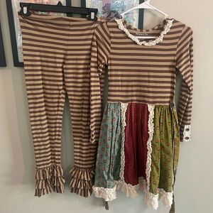 Mustard Pie tunic and leggings set